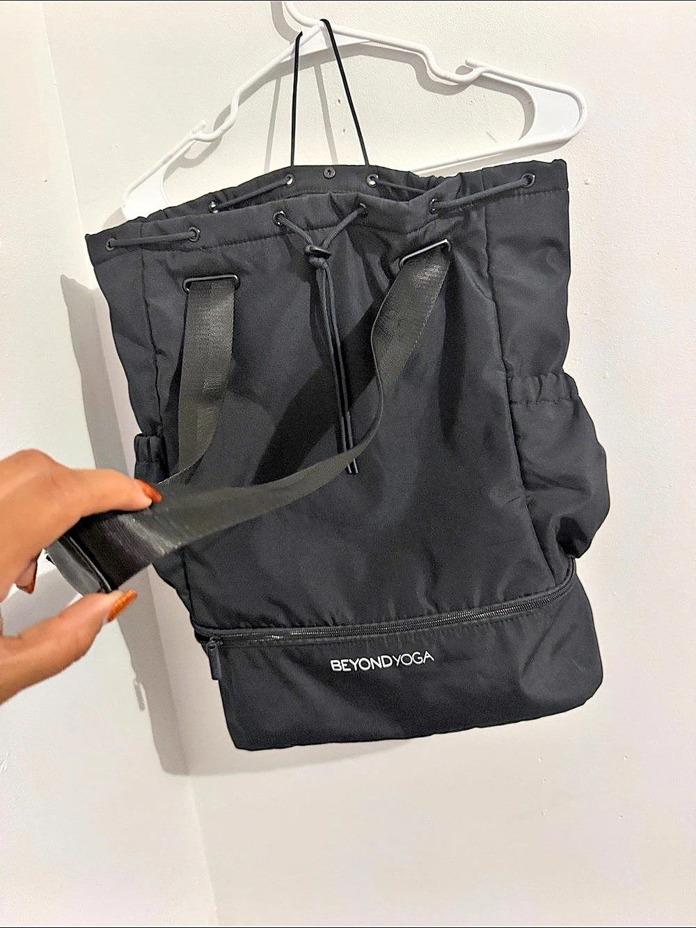 Beyond Yoga Convertible Gym Bag Black Backpack